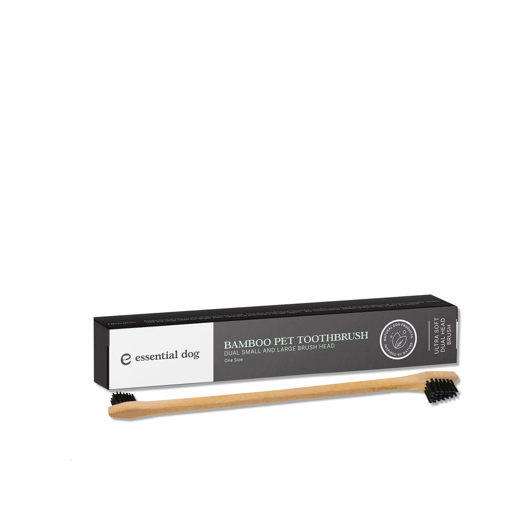 dog toothbrush bamboo double head-0