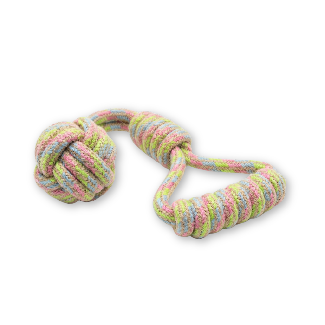 Rainbow Hemp Tug Toy | Monkey Fist-0