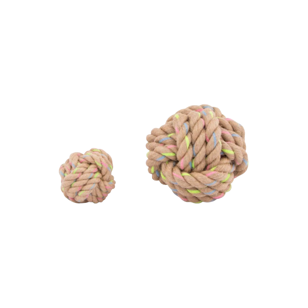 Rainbow Hemp Knot Ball-0